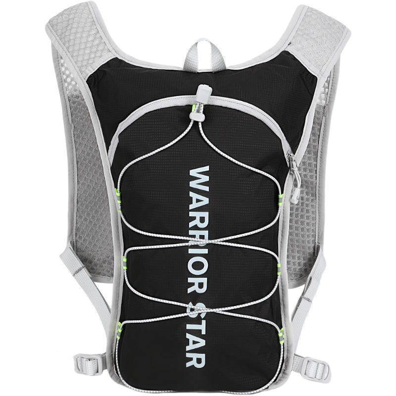 WARRIOR WARRIOR Nylon Fabric Backpack Unisex Black