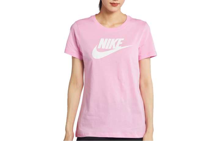 Nike Nike T Shirts Women's Pink Crew Neck Moderate Other