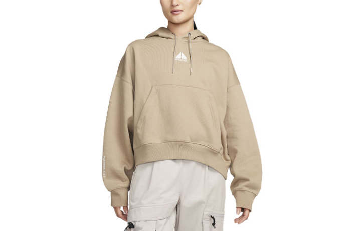 Nike Nike Sweatshirts Women's Khaki Hooded Moderate Regular