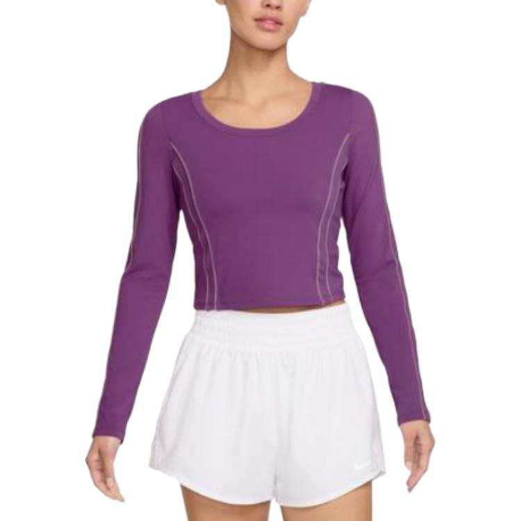 Nike Nike T Shirts Women's Purple Crew Neck