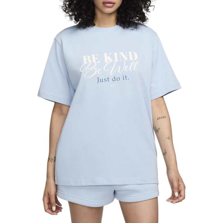 Nike Nike Drop Shoulder Sleeve T Shirt Women's Sky Blue