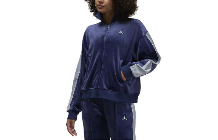 Jordan Jordan Flight Jackets Women's Marine Blue Lapel Moderate Other