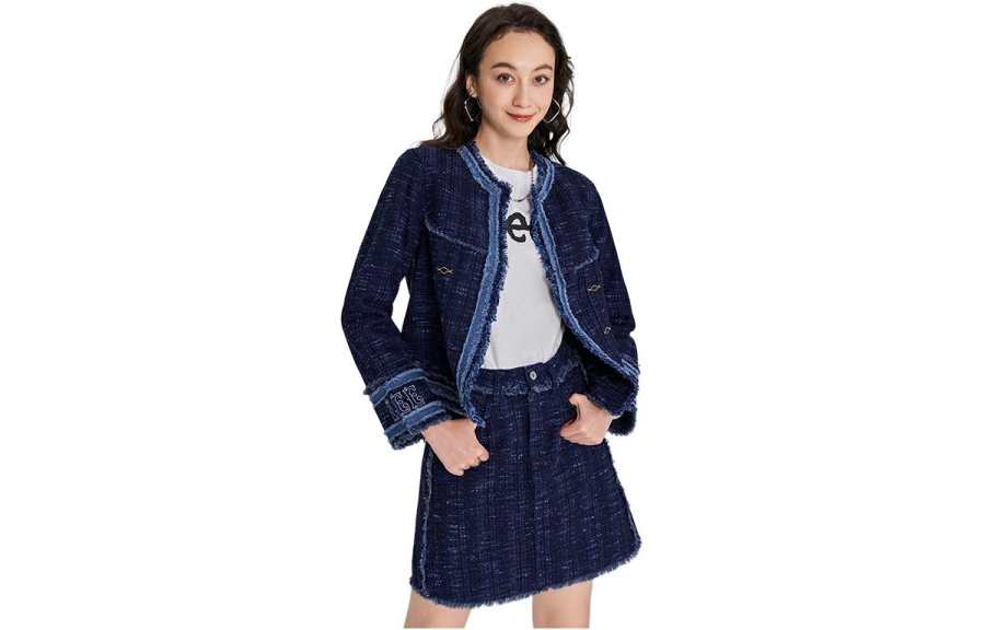 Lee Lee Denim Jacket Women's Dark Blue