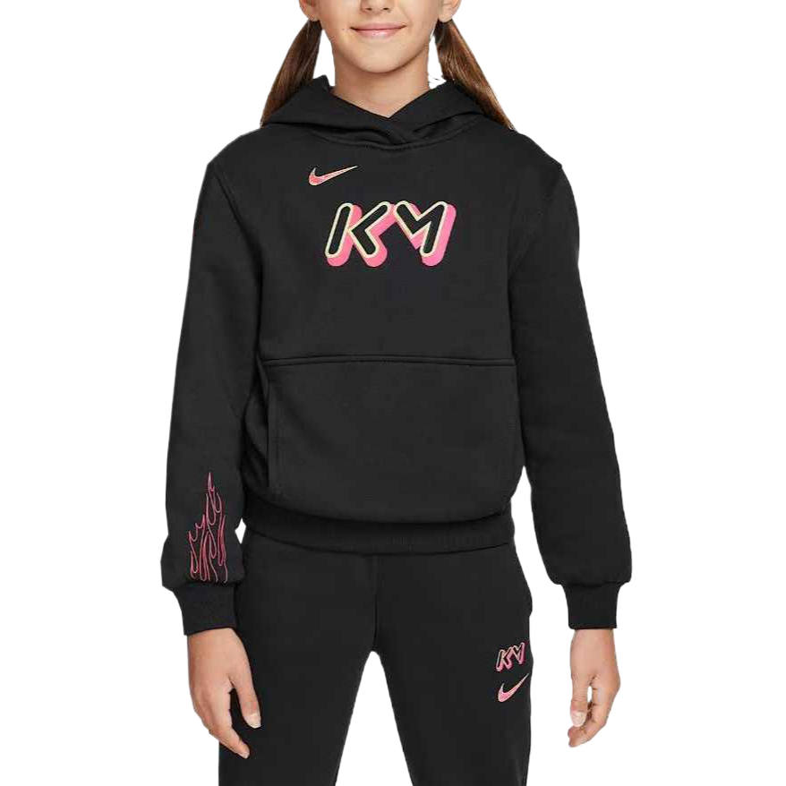Nike Nike Sweatshirt ClubKylian Mbapp SS25 Black/Bright Pink/Metal Gold Kids'