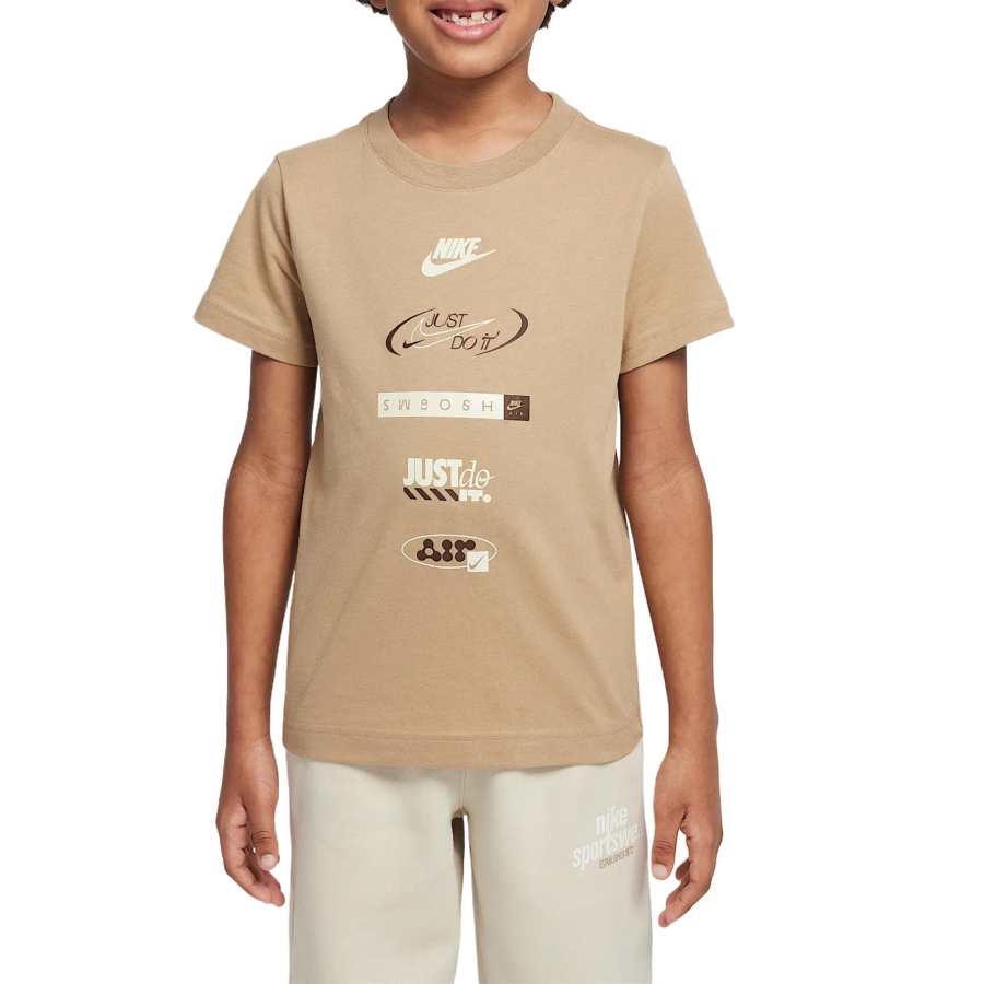 Nike Nike Swoosh T Shirt Parachute Beige Children Aged 3 7 Years Old