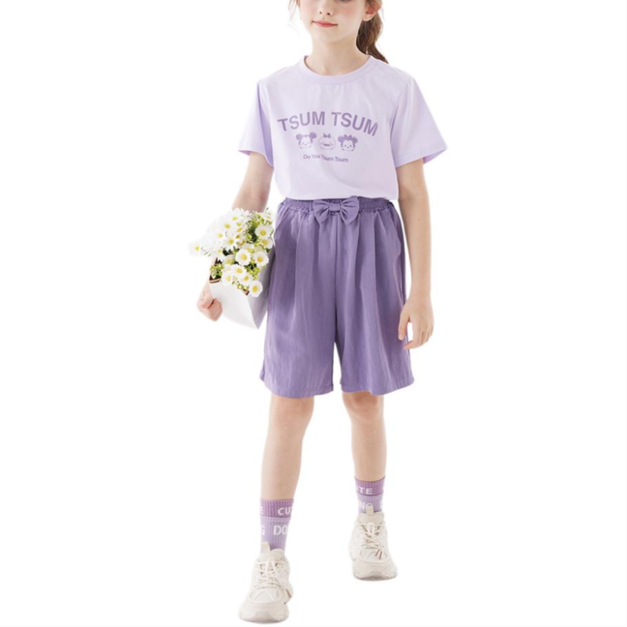 Disney Kids Casual Sportswear Crew Neck Moderate