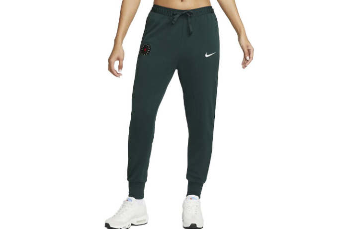 Nike Nike Knitted Sweatpants Women's Green Moderate Cuffed Pants