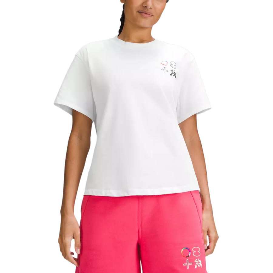 Lululemon Drop Shoulder Sleeve T Shirt Women's White