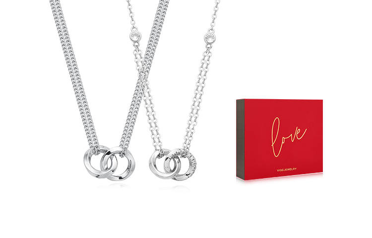 VIGG VIGG Alloy, Silver Plated, Gold Plated Necklaces Unisex