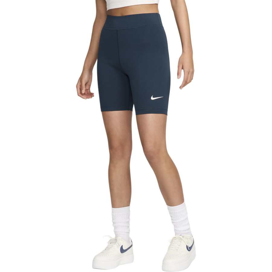 Nike Nike Sportswear Classics Women's High Waisted 8' Biker Shorts Teenagers Marine Blue