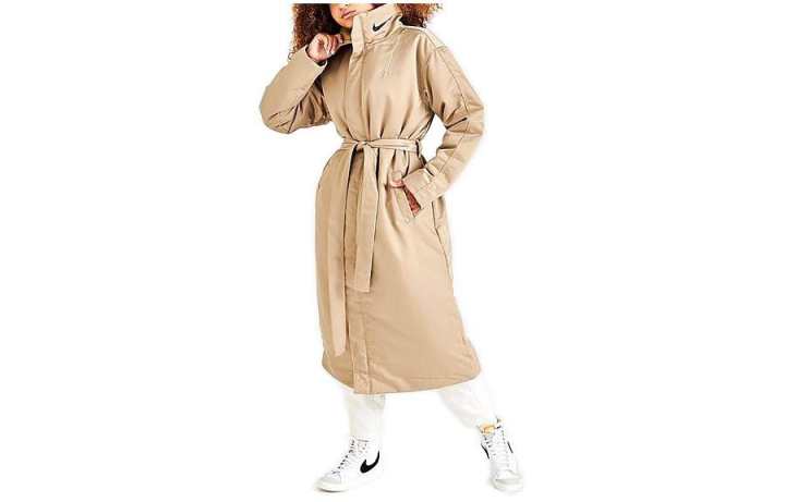 Nike Nike Coats Women's Khaki Lapel Moderate