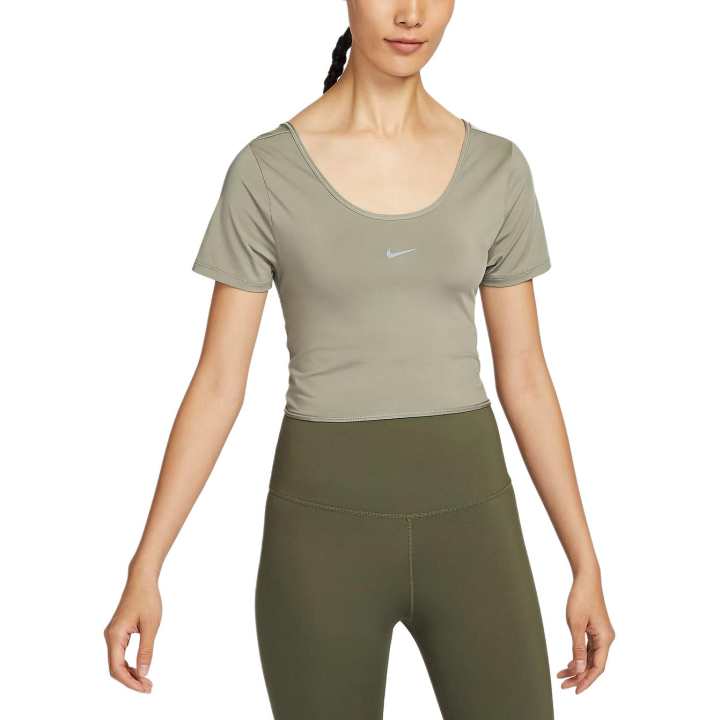 Nike Nike Dri Fit One T Shirt Women's Light Army Green/Black