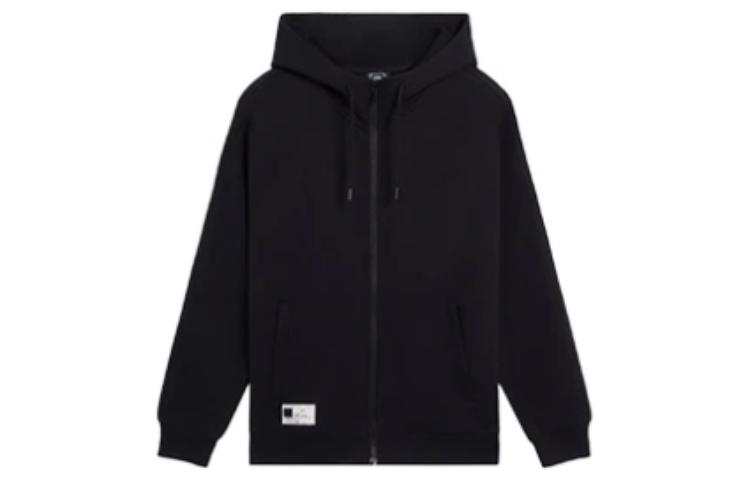 Li-Ning Li Ning Sweatshirts Men's Black Hooded Moderate Cardigan