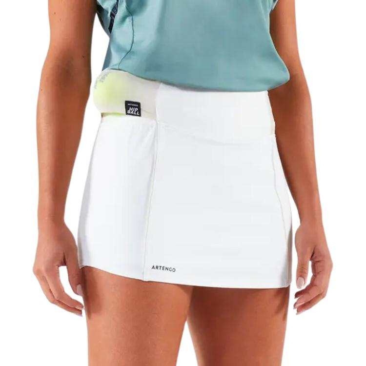 DECATHLON Casual Short Skirts Women's Ecru/Light Chalk Gray