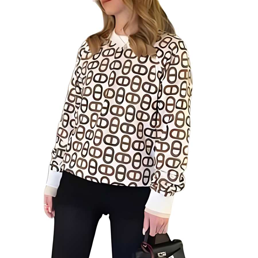 HERMES HERMES SS24 Sweatshirt Women's Chestnut Brown