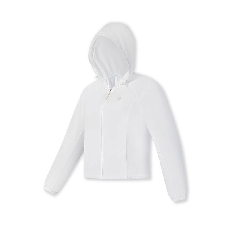 FILA Fitness Jackets Women's Jade White WT Hooded Thin Other