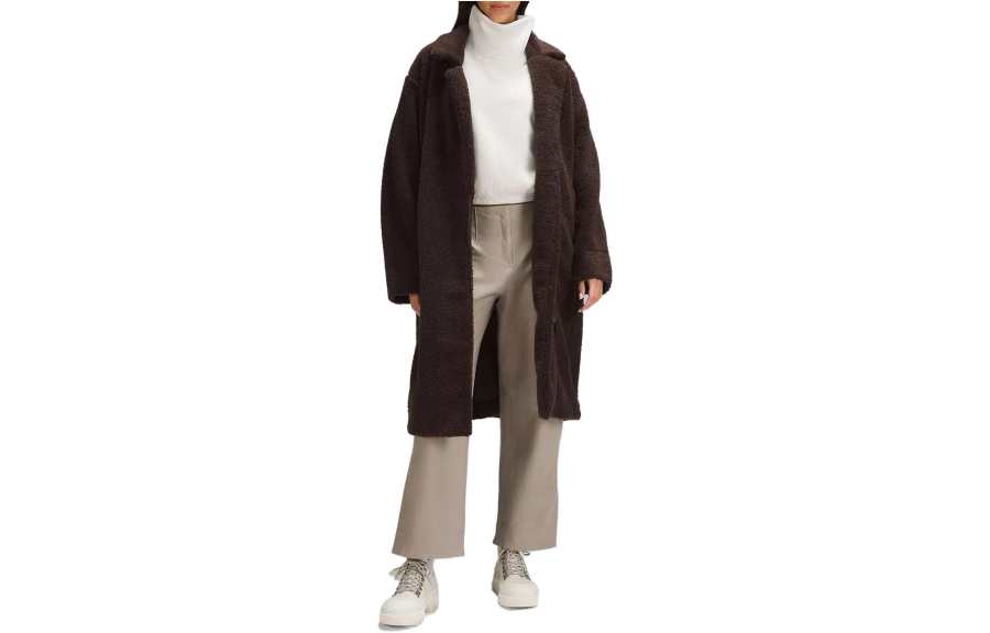 Lululemon Lululemon Textured Fleece Long Collared Jacket Jackets & Coats Women's