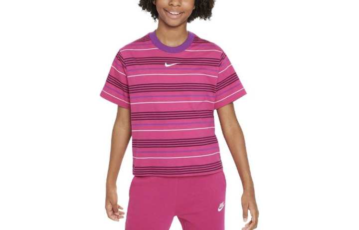 Nike Nike T Shirt Kids' Apparel Sportswear Essentials+ Rose Red Kids'