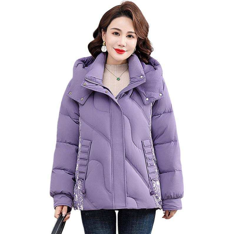YALU Down Jackets Women's Detachable Hood Thickened