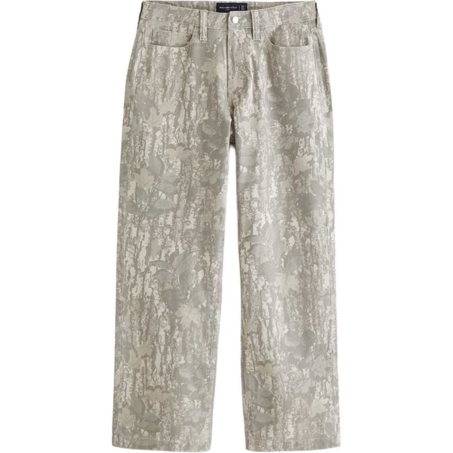 Abercrombie&Fitch Jeans Men's Light Gray Moderate Straight Fit Pants