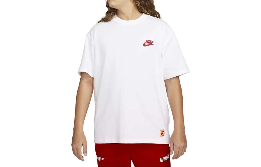Nike Nike T Shirts Women's White Crew Neck Moderate Straight Fit