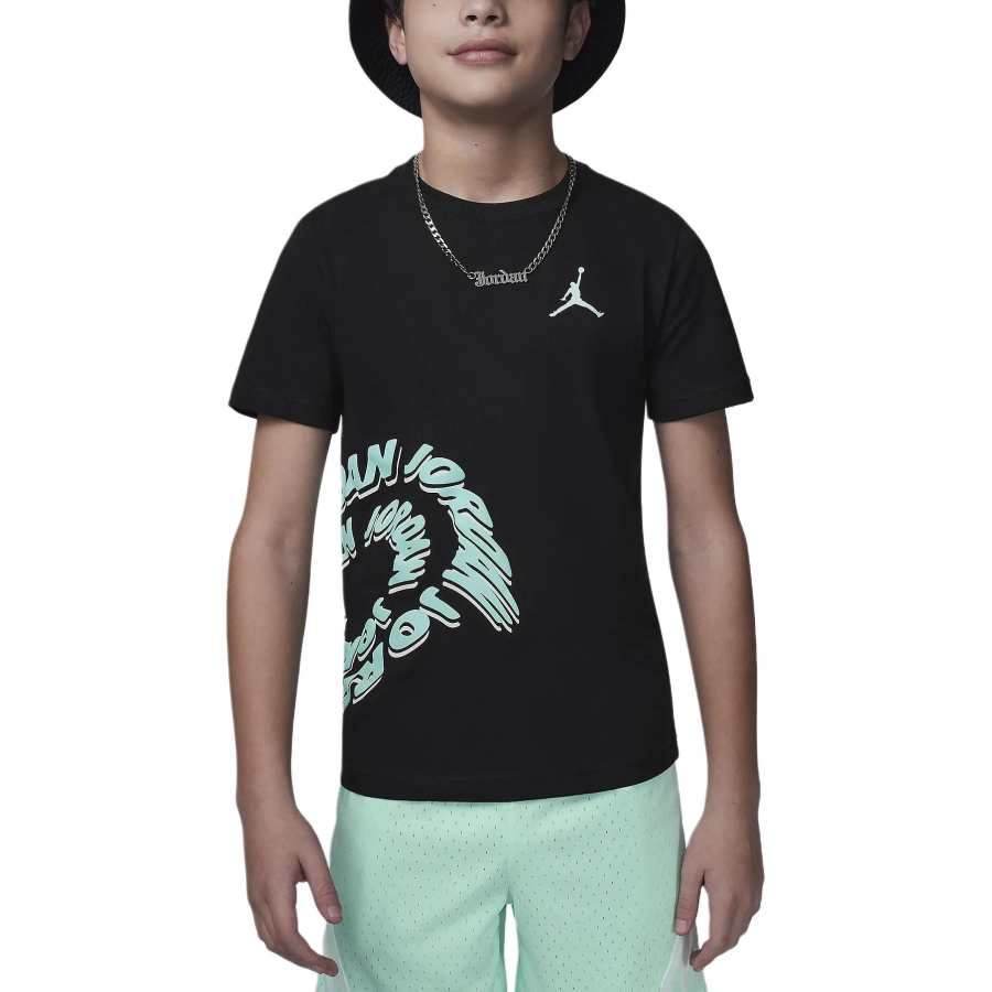 Jordan Jordan Warped GalaxyBig Kids' Graphic T Shirt T Shirt Black Teenagers