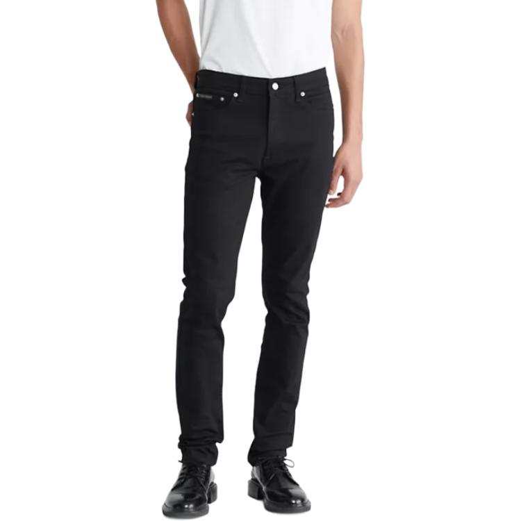 Calvin Klein Jeans Men's Black Moderate Slim Fit Pants