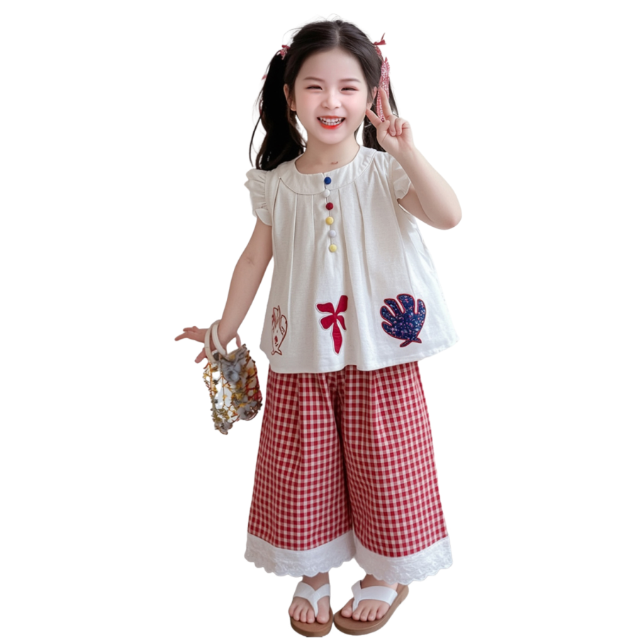 Lanza Casual Sportswear 2 Piece Set Ecru Children Aged 3 7 Years Old