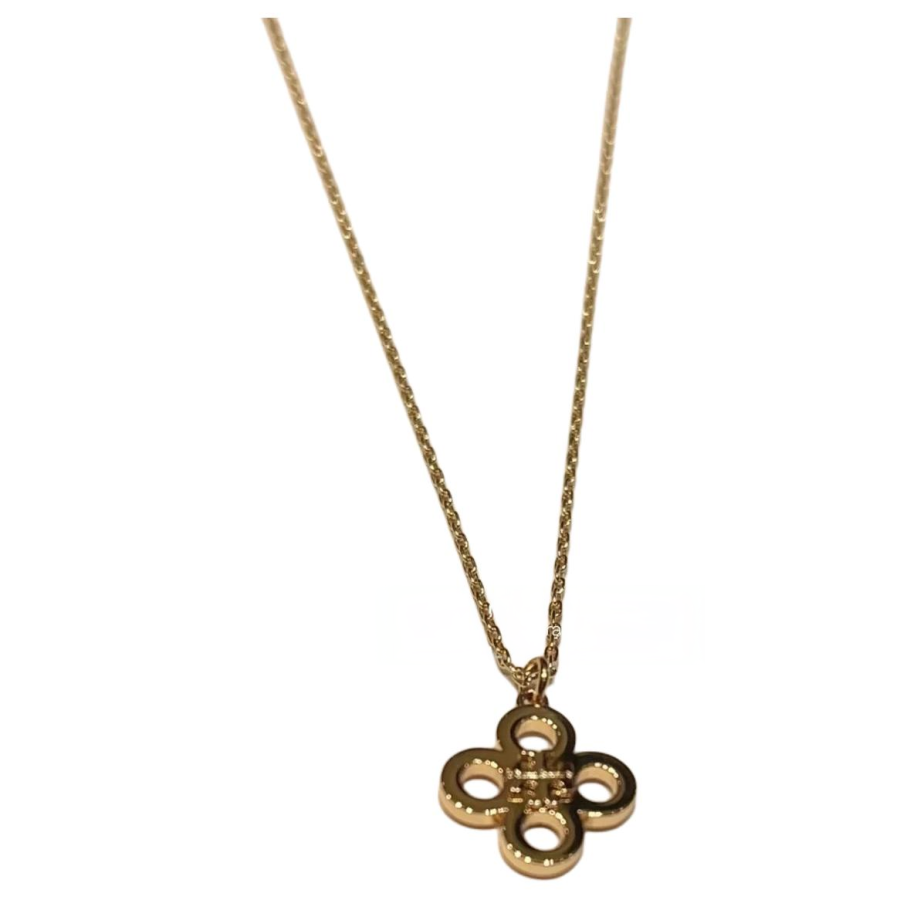 TORY BURCH Tory Burch flower-pendant chain-link necklace