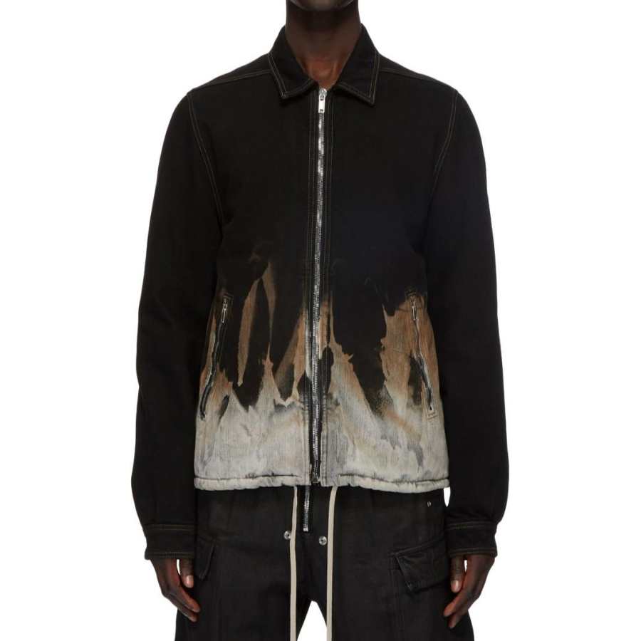 Rick Owens Drkshdw tie-dye denim jacket