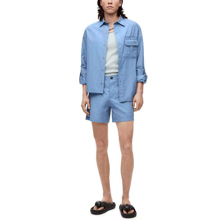 LOEWE LOEWE Casual Shorts Men's Blue Moderate