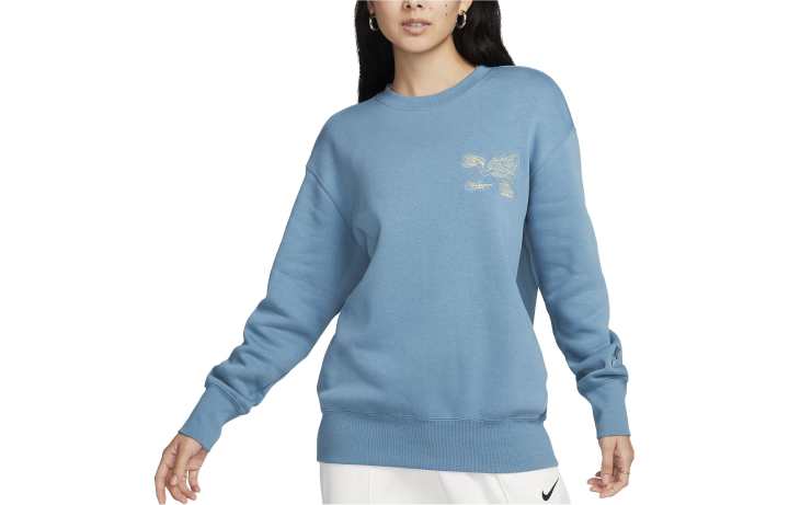 Nike Nike Sweatshirts Women's Blue Crew Neck Moderate Regular