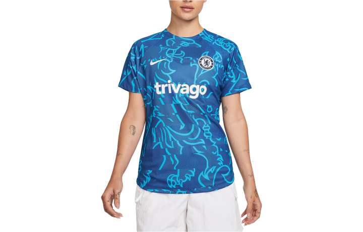 Nike Nike Chelsea Soccer Jerseys Women's Chlorine Blue Crew Neck Moderate