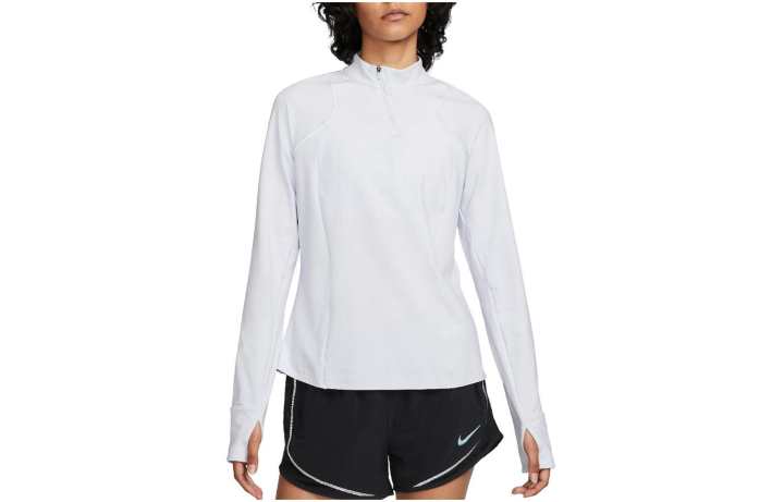 Nike Nike T Shirts Women's White Stand Collar Moderate Straight Fit