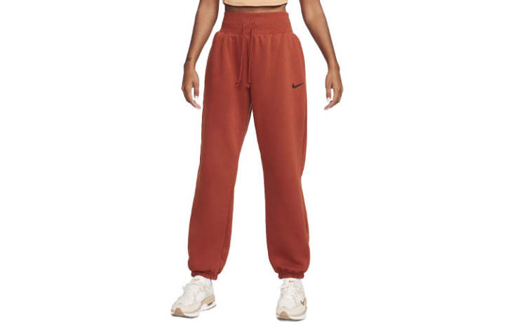 Nike Nike Knitted Sweatpants Women's Orange Moderate Cuffed Pants