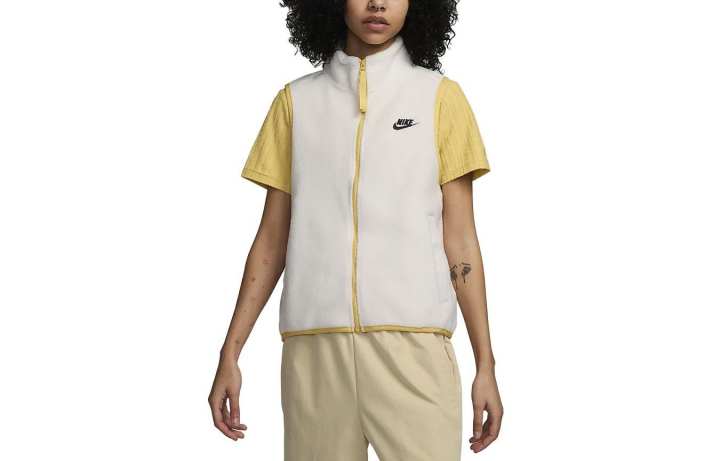 Nike Nike Vests Women's White Stand Collar Moderate Other