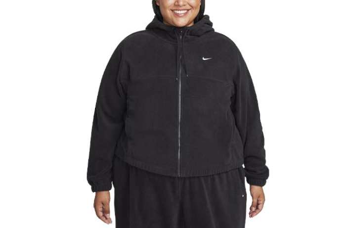 Nike Nike Therma FIT One Therma FIT One Women's Oversized Full Zip Fle Sweatshirt Women's Black