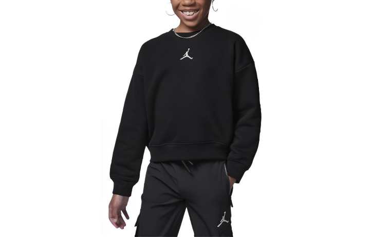 Jordan Jordan Sweatshirt Icon Play Oversized Crew Black Kids'