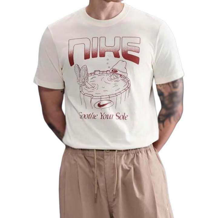 Nike Nike T Shirts Men's HQ9265 110 Crew Neck Moderate