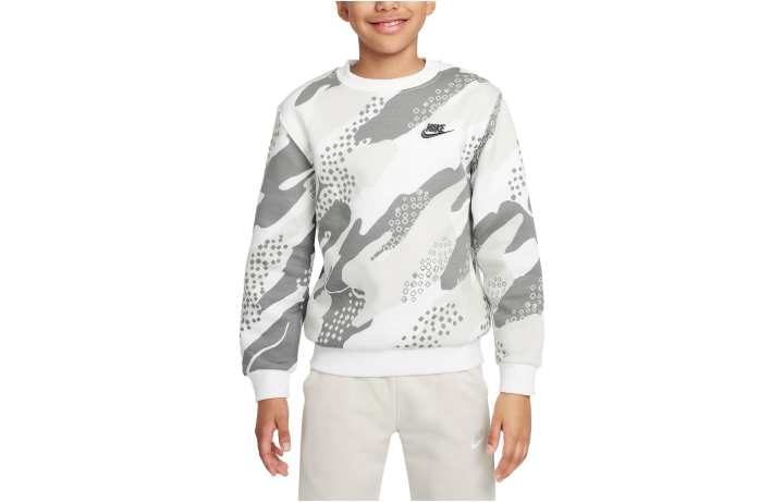 Nike Nike Sweatshirt Sportswear Club Fleece Sweatshirt White Kids'