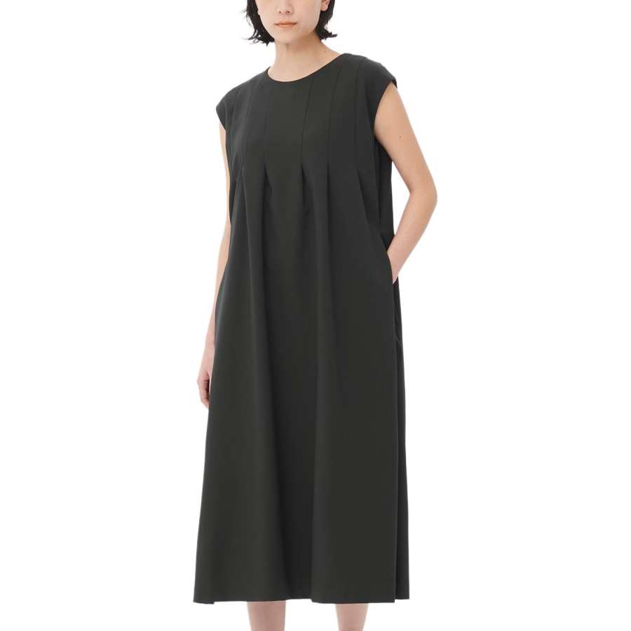 New Balance New Balance Short Sleeved Dresses Women's Black Crew Neck Moderate Long
