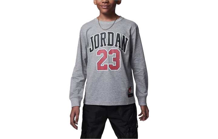 Jordan Jordan T Shirt Practice Flight Gray Kids'