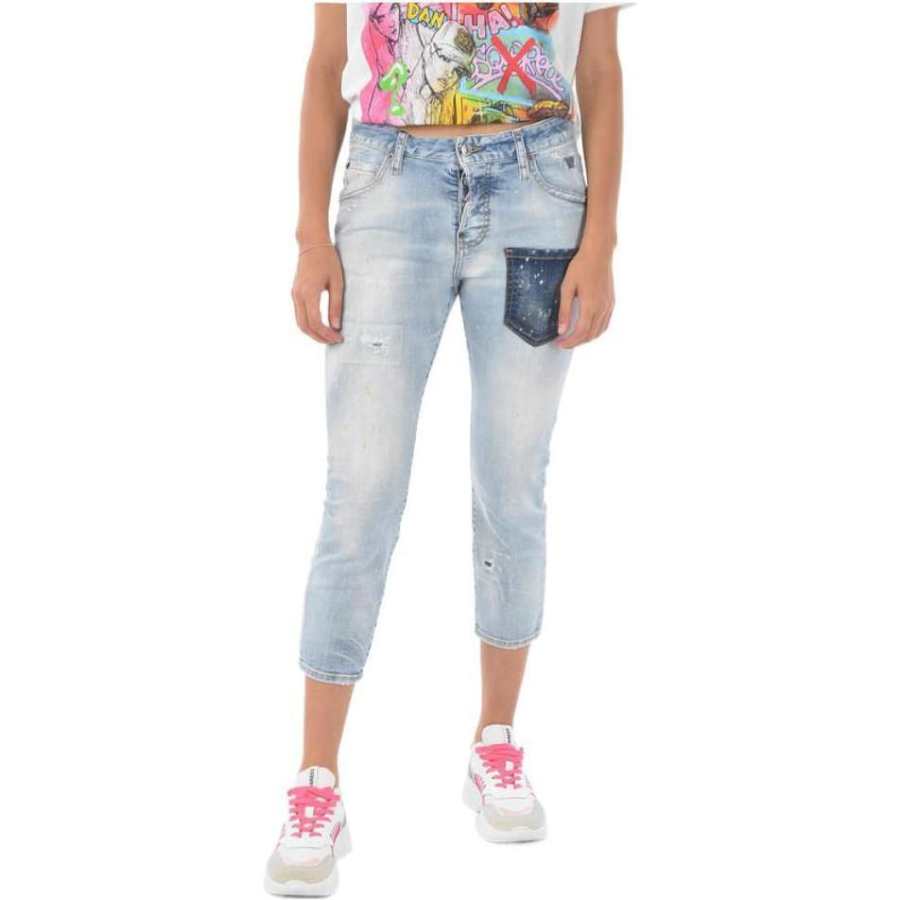 DSQUARED 2 【Previous Season】contrast-pocket cropped jeans