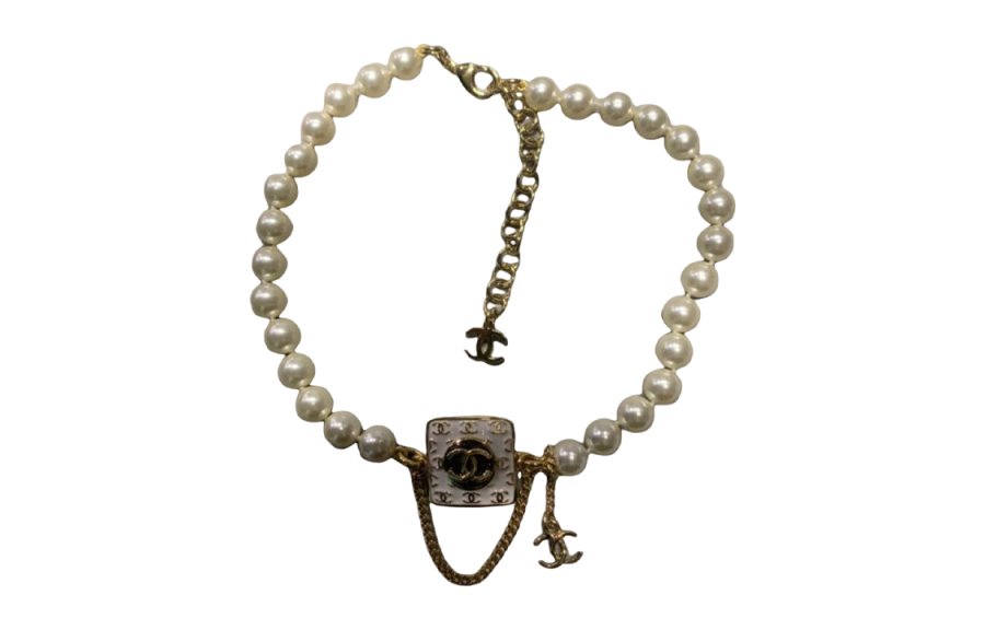 CHANEL 24C Pearl Necklaces Women's Gold