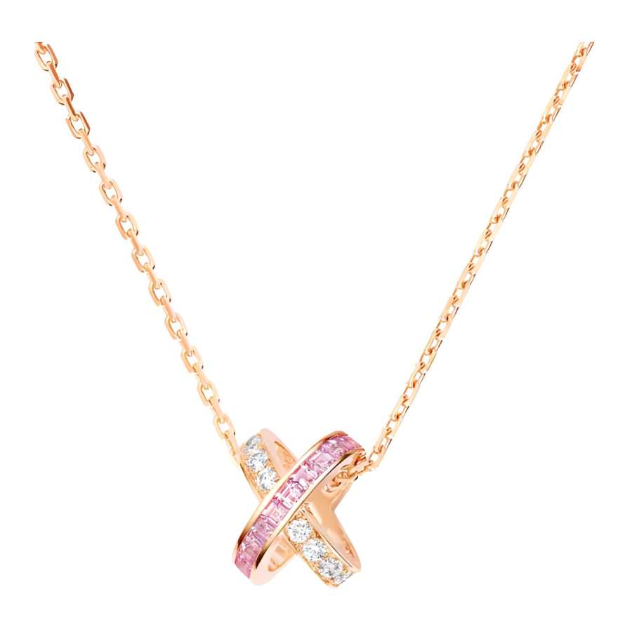 Chaumet Gemstones Diamonds Necklaces Women's Rose Gold