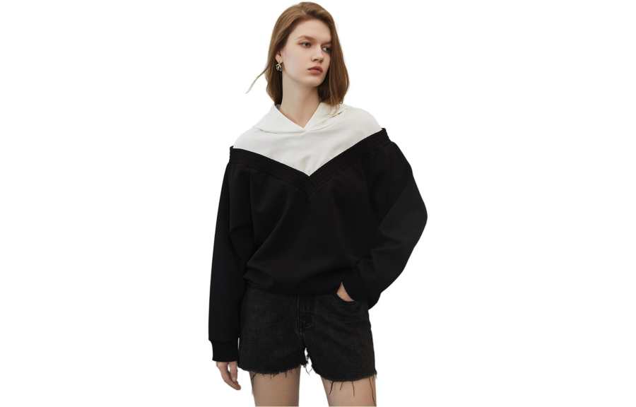 ELLE Sweatshirts Women's Hooded Moderate Other