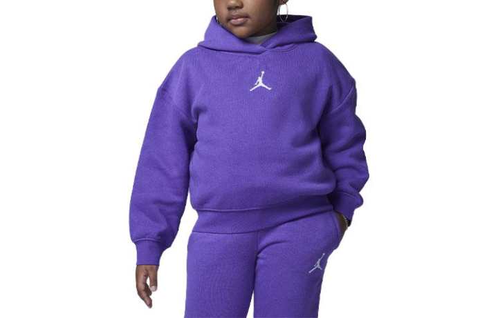 Jordan Jordan Sweatshirt Icon Play Pullover Hoodie Purple Kids'