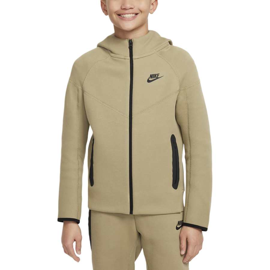 Nike Nike Sweatshirt Sportswear Tech Fleece Olive Teenagers