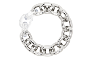 Sacai Resin, Brass Necklaces Women's Silver