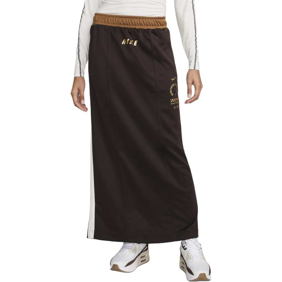 Nike Nike Sportswear Casual Long Skirt Women's Velvet Brown